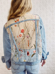 Gardenia Lace Denim Jacket