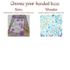 Custom Hand Sewn Beaded Lace Jacket