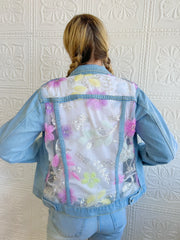 Custom Hand Sewn Beaded Lace Jacket