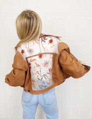 Autumn Lace Denim Jacket