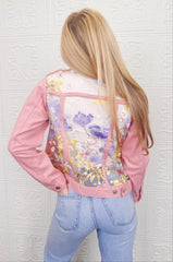 Alba Blue Lace Denim Jacket