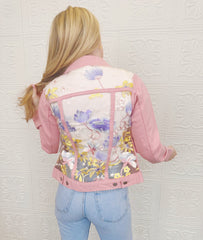 Alba Blue Lace Denim Jacket
