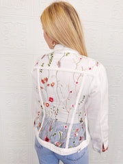 Gardenia Lace Denim Jacket