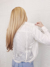 Freedom White Lace Denim Jacket