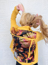 Blossom Organza Brocade Denim Jacket