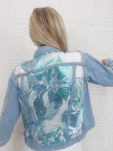 Azula Organza Brocade Denim Jacket