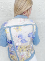Alba Blue Lace Denim Jacket