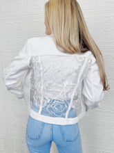 Rosa Blanca Lace Denim Jacket