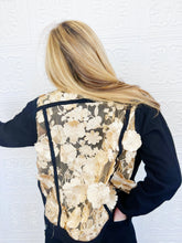Cosmo Gold Lace Denim Jacket