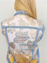 Bliss Organza Brocade Denim Jacket