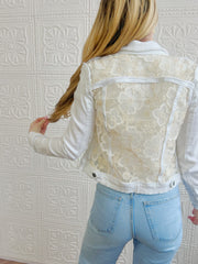 Faye Lace Denim Jacket