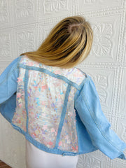Glinda Lace Denim Jacket
