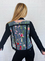 Gardenia Lace Denim Jacket