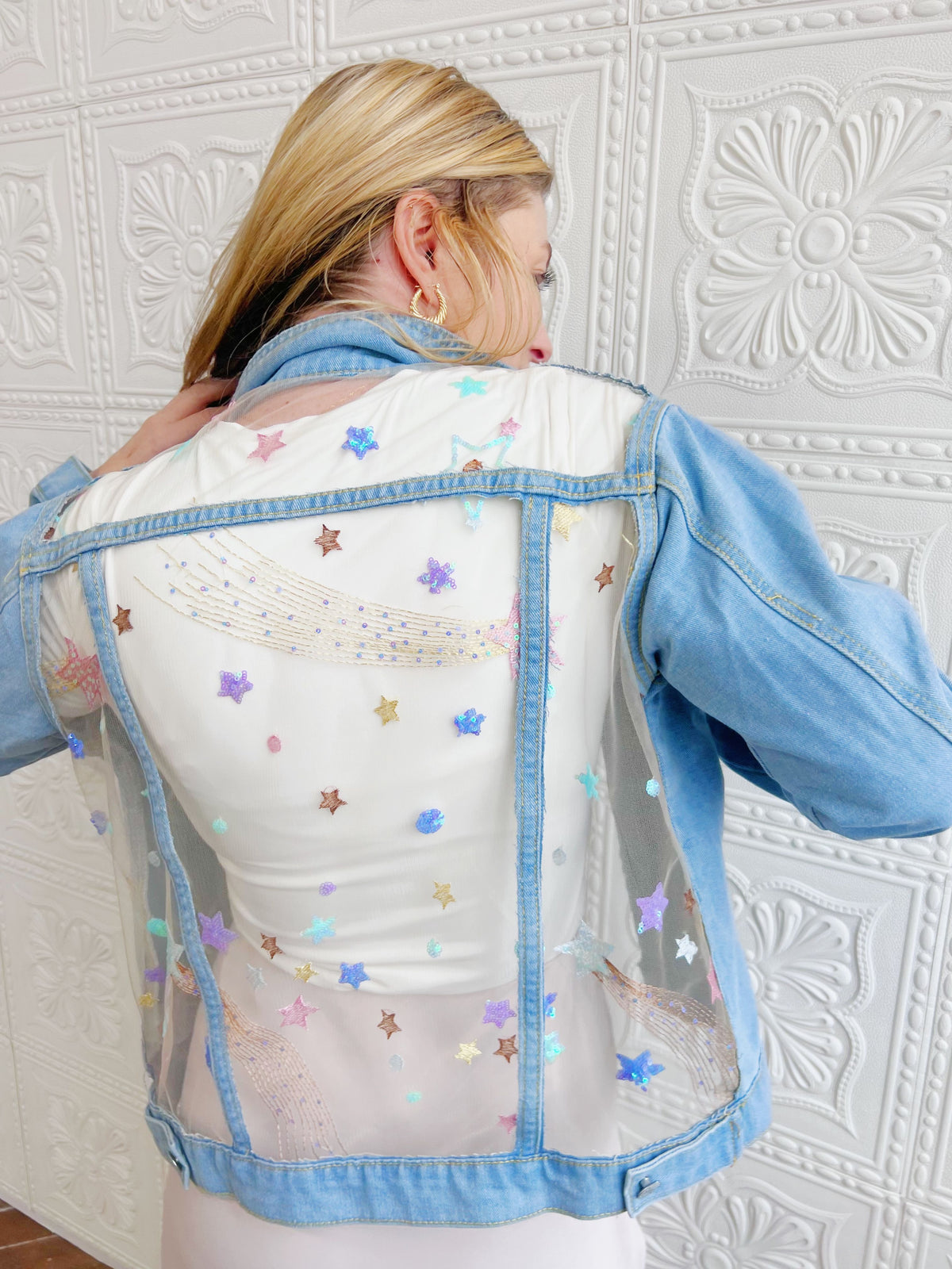 Astra Lace Denim Jacket