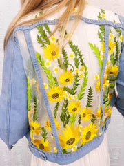 Sunny Lace Denim Jacket