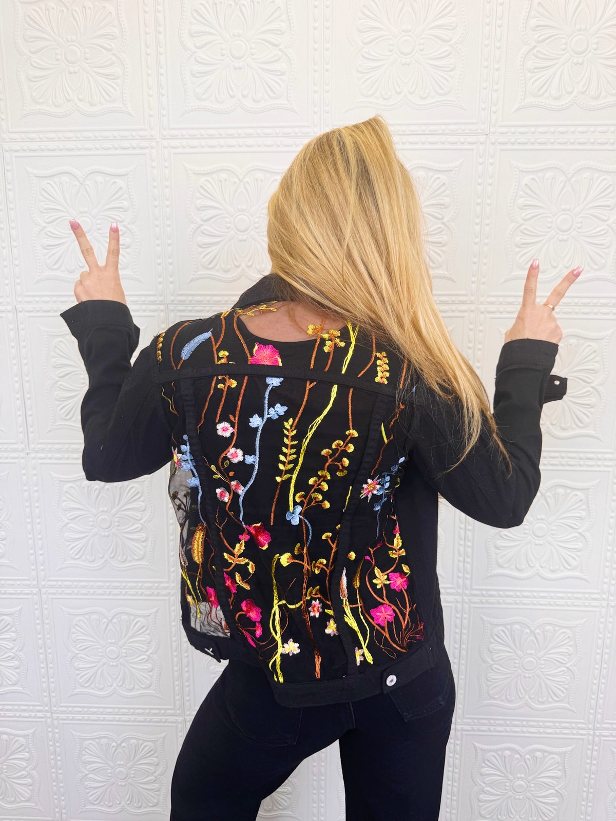 Sienna Lace Denim Jacket