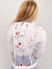 Gardenia Lace Denim Jacket