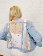 Custom Lace Denim Jacket