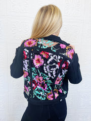 Shimmy Lace Denim Jacket