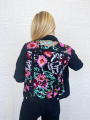 Shimmy Lace Denim Jacket