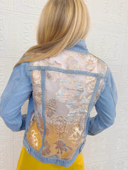 Bliss Organza Brocade Denim Jacket