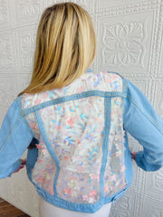 Glinda Lace Denim Jacket