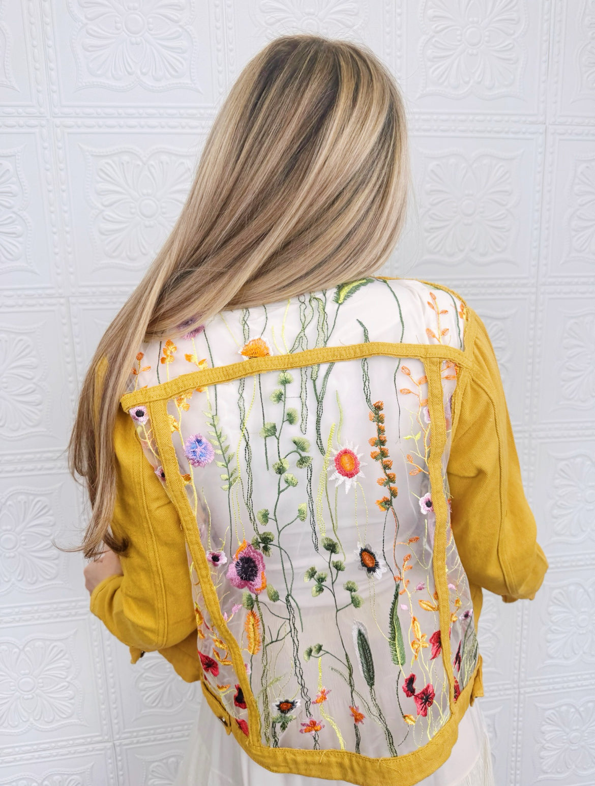 Custom Lace Denim Jacket